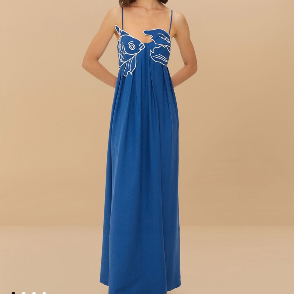 Black Maxi Dress with Artistic Design